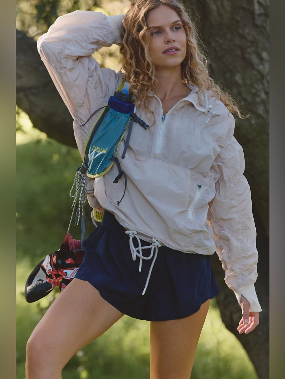 Free People Movement Happy Camper nude spring jacket small hiking gorpcore s